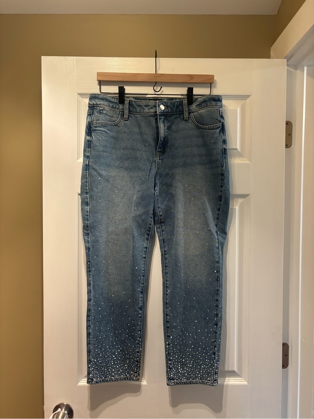 Talbots Sparkle Studded Jeans—Slim Ankle Jean